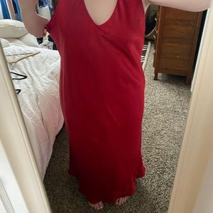 Red Slip Dress